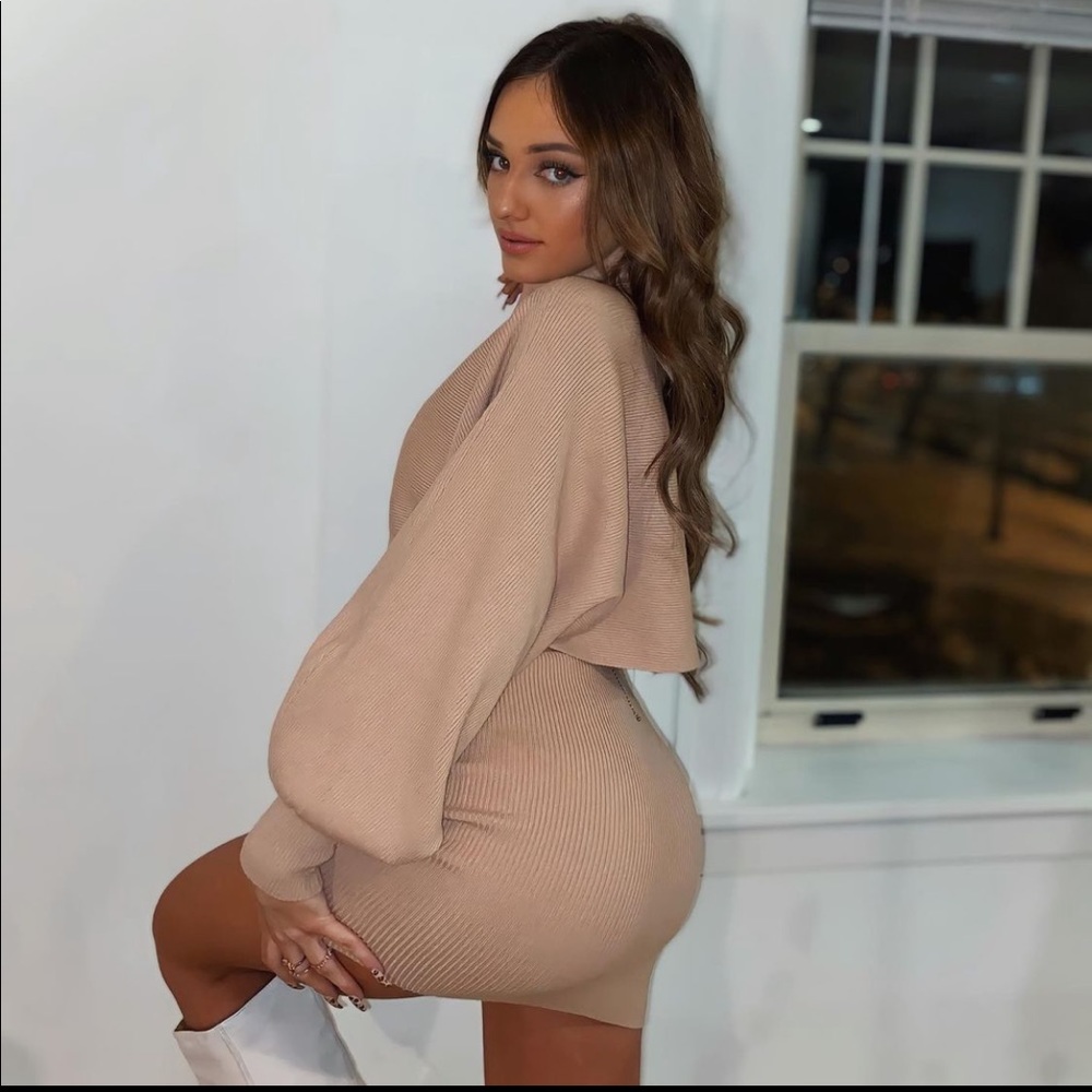 Tan sweater set